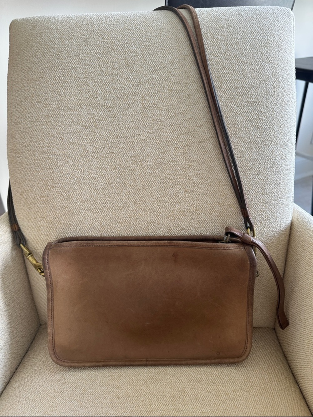 Coach Brown Leather Crossbody Bag